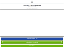 Tablet Screenshot of chinawoknorthlauderdale.com